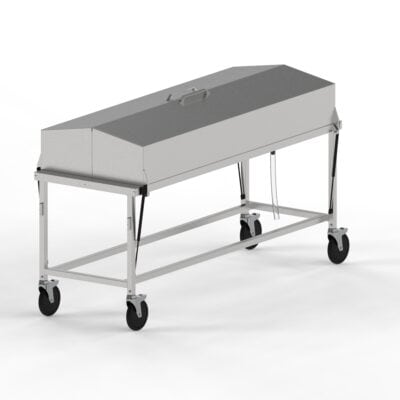 Covered Dissection Table with Lid Assist, Non-Elevating, Optional Ventilation
