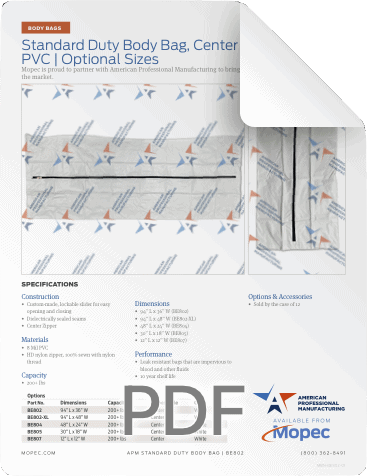 Mopec APM BE805 Spec Sheet