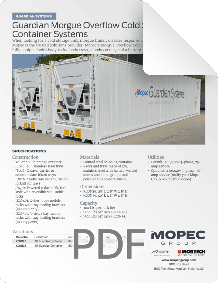 KCON Spec Sheet